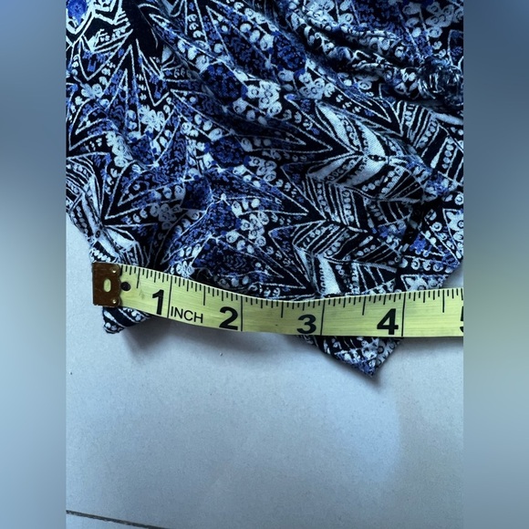 ANGIE Elephant Printed Strapless Romper Medium lightweight summer jumpsuit - Picture 10 of 16